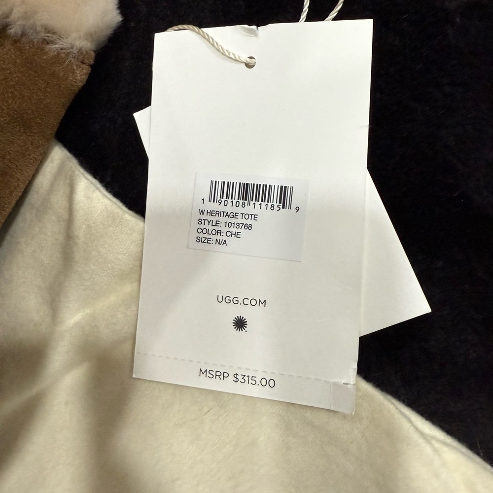 UGG Tan and Cream Tote Bag - Picture 7 of 9